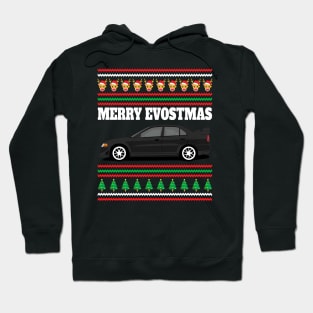 Mitsubishi Lancer Evolution 6 Merry Evostmas Hoodie